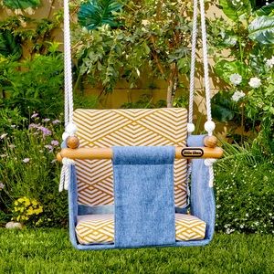 Little Tikes wooden rockabye swing for ages 2-4